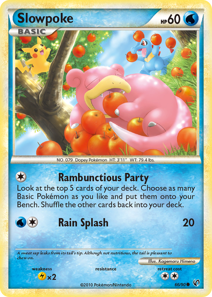 Slowpoke 66/90 Common card from HS—Undaunted
