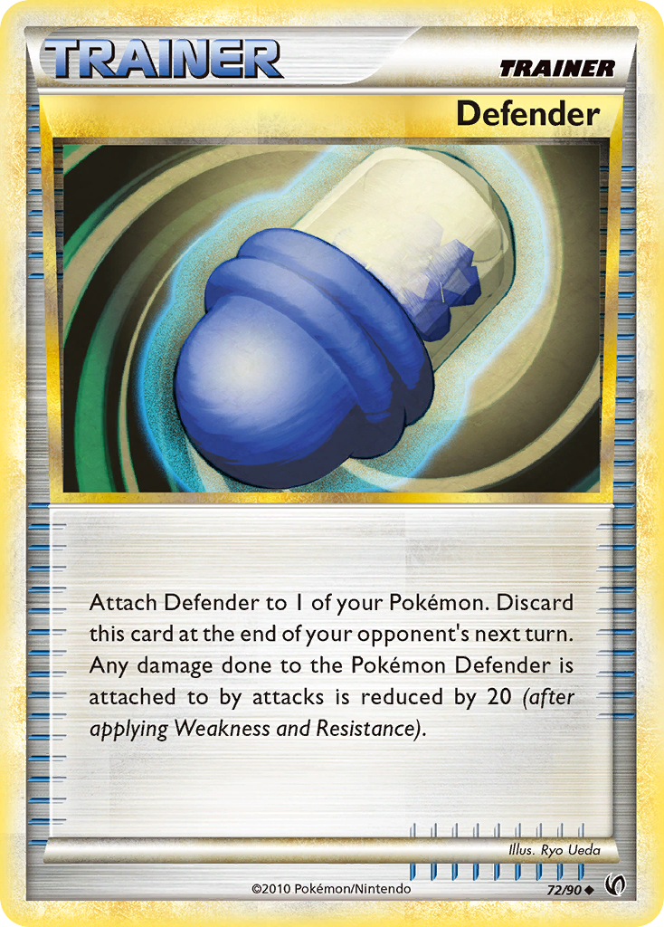 Defender 72 Uncommon card from hgss3