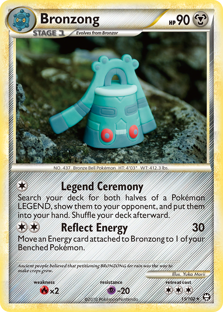 Bronzong 15/102 Rare card from HS—Triumphant
