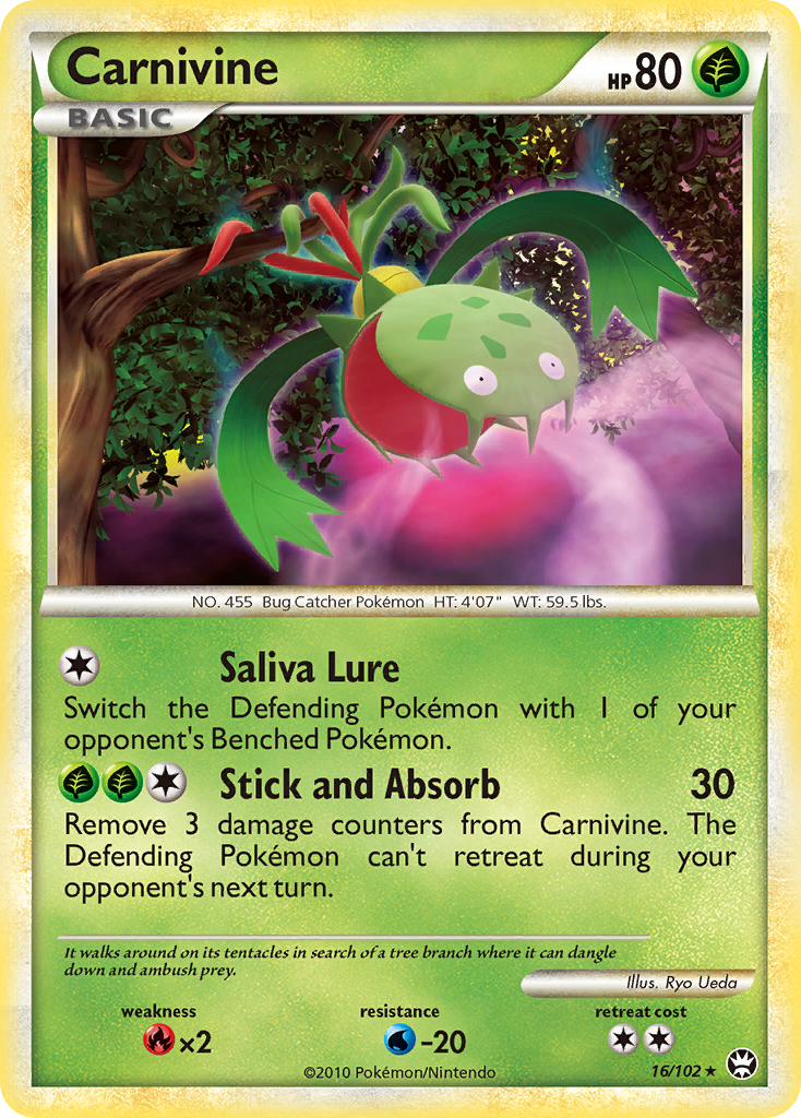 Carnivine 16 Rare card from HS—Triumphant