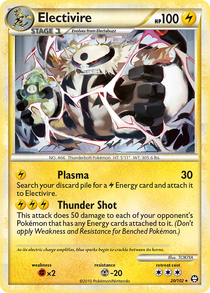 Electivire 20 Rare card from HS—Triumphant