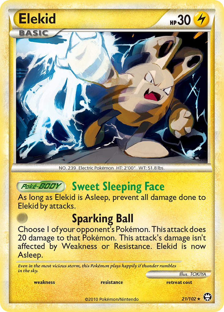 Elekid 21 Rare card from HS—Triumphant