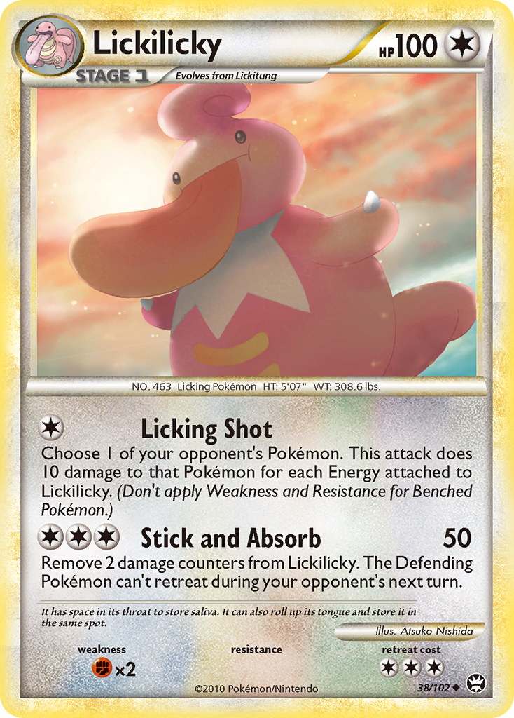 Lickilicky 38 Uncommon card from HS—Triumphant