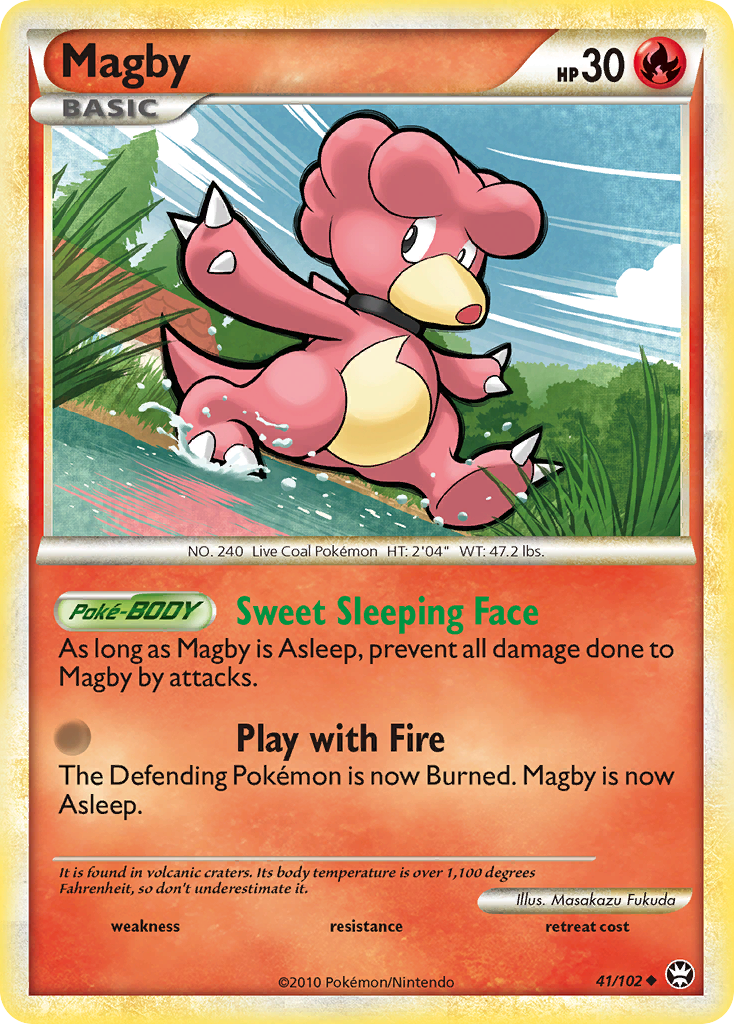 Magby 41 Uncommon card from HS—Triumphant