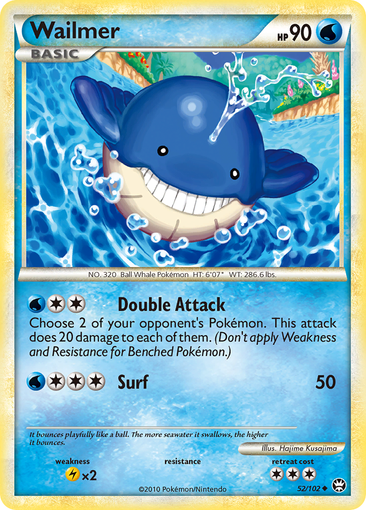 Wailmer 52 Uncommon card from HS—Triumphant