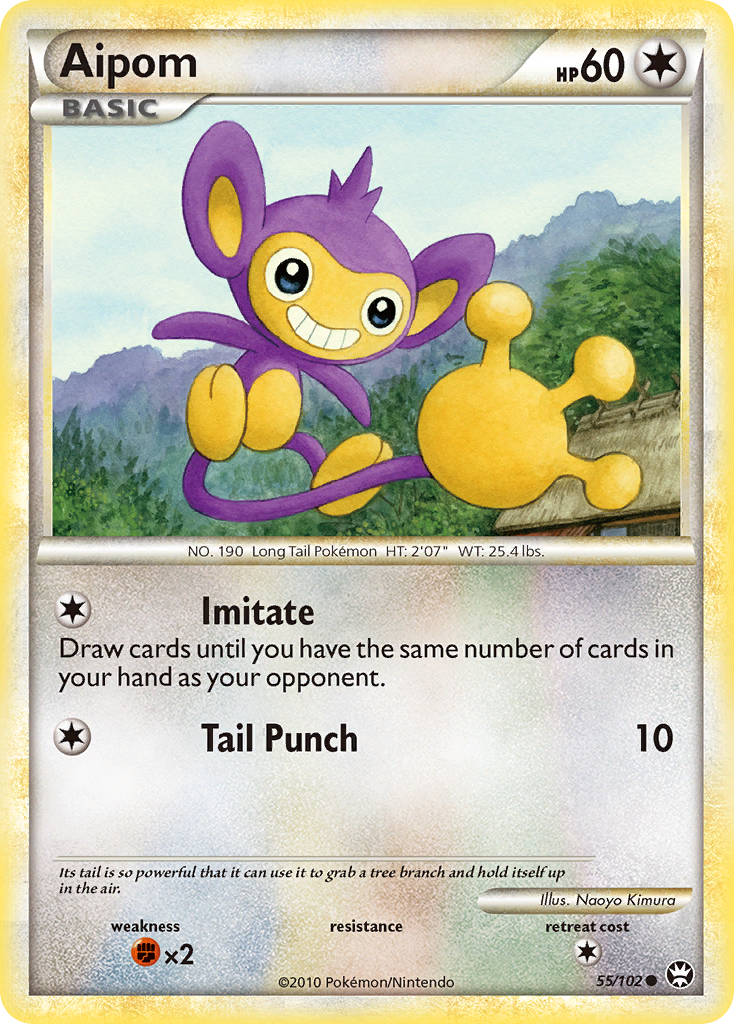 Aipom 55 Common card from HS—Triumphant