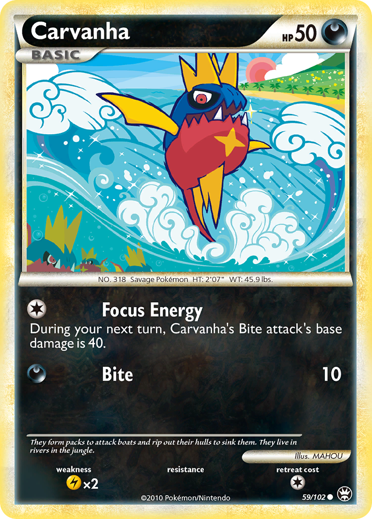 Carvanha 59 Common card from HS—Triumphant