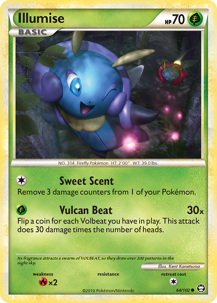Illumise 64 Common card from HS—Triumphant