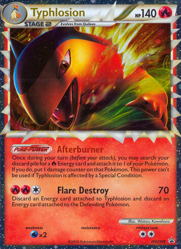 Typhlosion HGSS09/25 Promo card from HGSS Black Star Promos