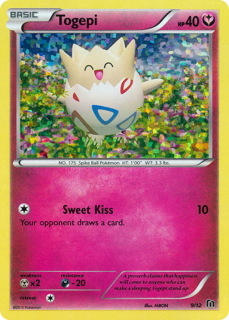 Togepi 9 Pokemon card from McDonald's Collection 2016