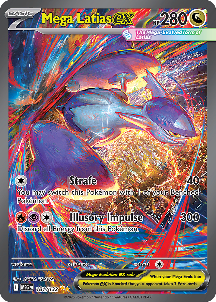 Mega Latias ex 181 Special Illustration Rare card from Mega Evolution
