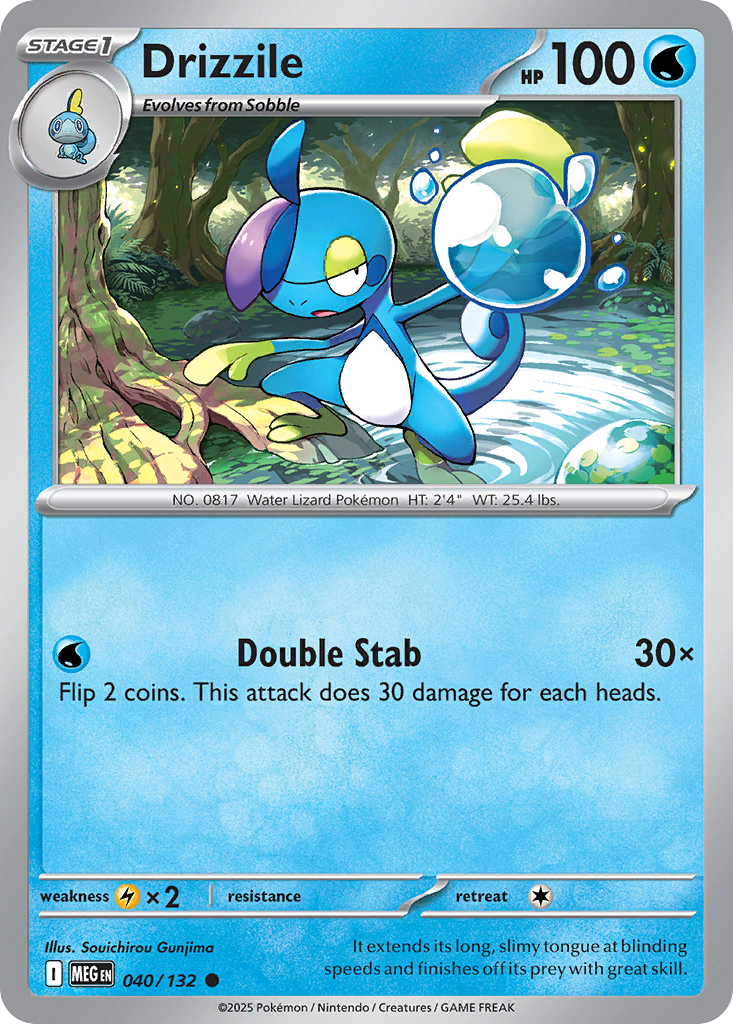 Drizzile 40/132 Common card from Mega Evolution