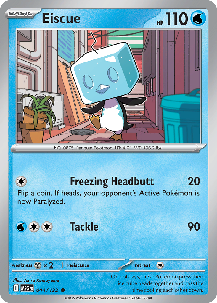 Eiscue 44 Common card from Mega Evolution