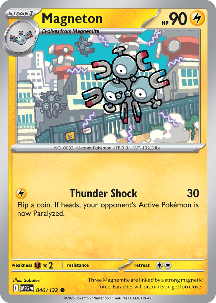 Magneton 46 Common card from Mega Evolution
