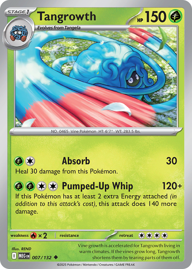 Tangrowth 7 Uncommon card from Mega Evolution