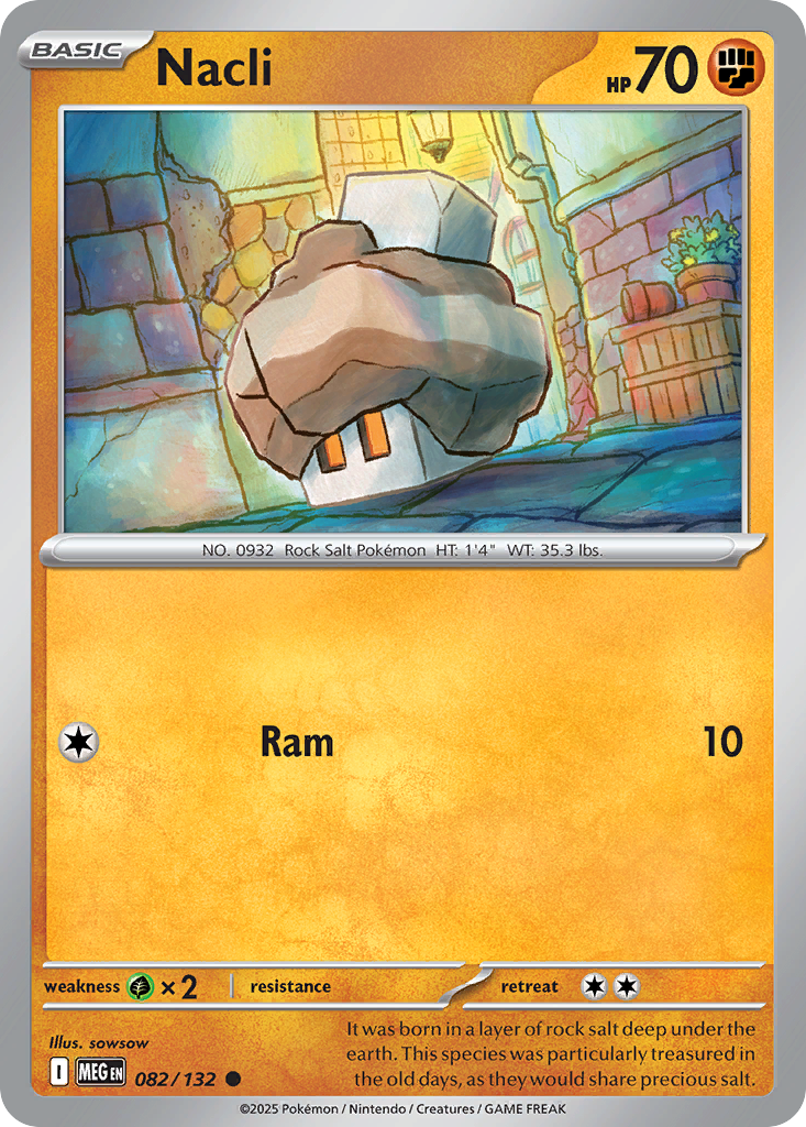 Nacli 82 Common card from Mega Evolution