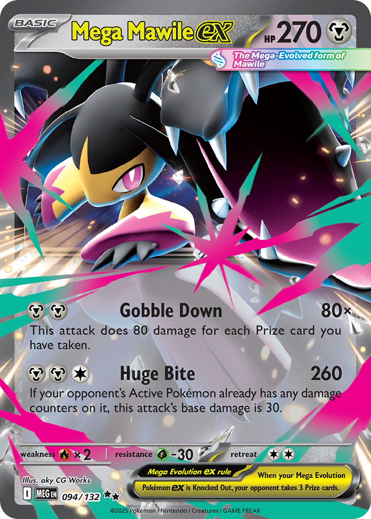 Mega Mawile ex 94 Double Rare card from Mega Evolution
