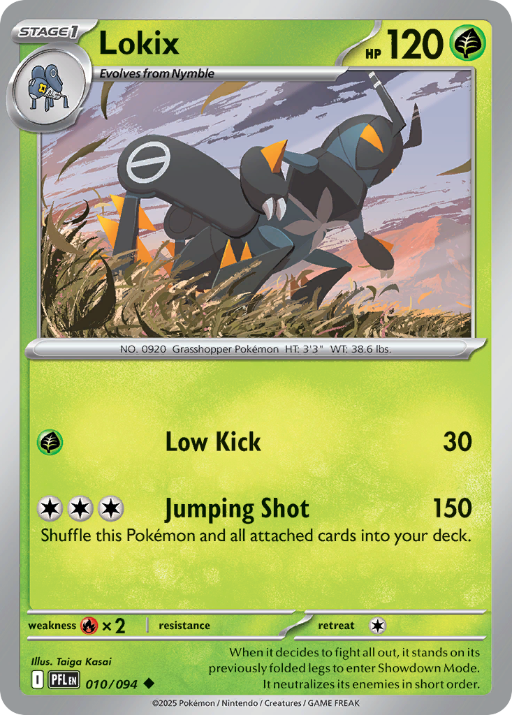 Lokix 10/94 Uncommon card from Phantasmal Flames