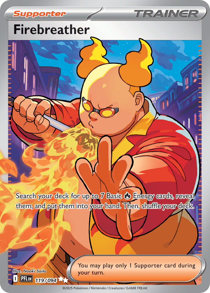 Firebreather 119 Ultra Rare card from Phantasmal Flames