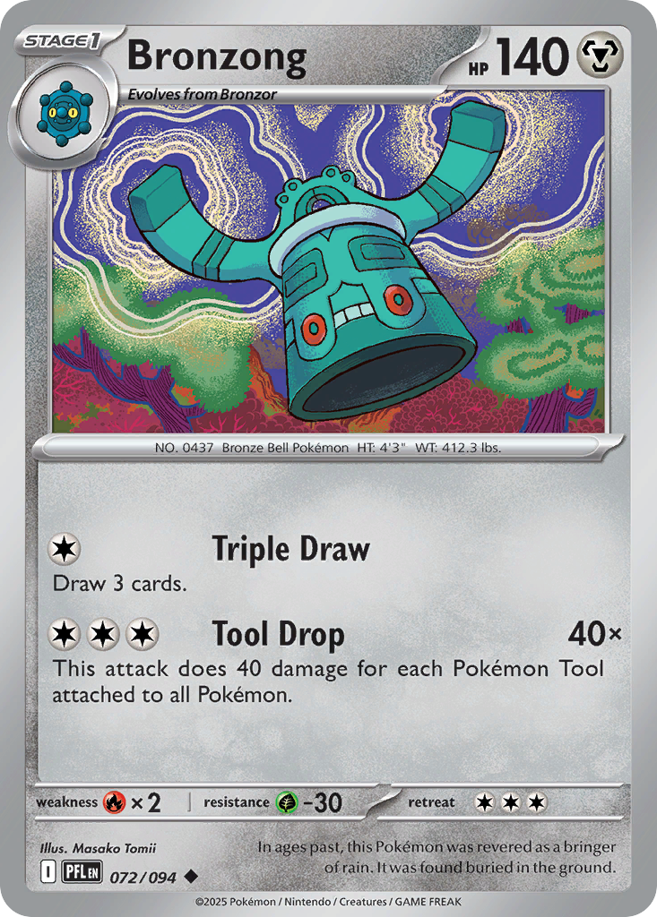 Bronzong 72 Uncommon card from Phantasmal Flames