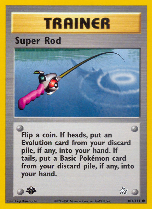 Super Rod 103 Common card from Neo Genesis