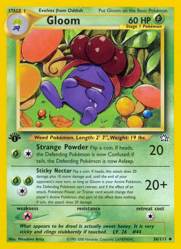 Gloom 36 Uncommon card from Neo Genesis