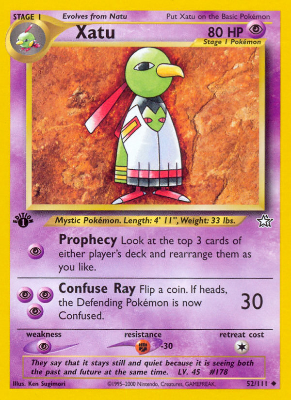 Xatu 52 Uncommon card from Neo Genesis