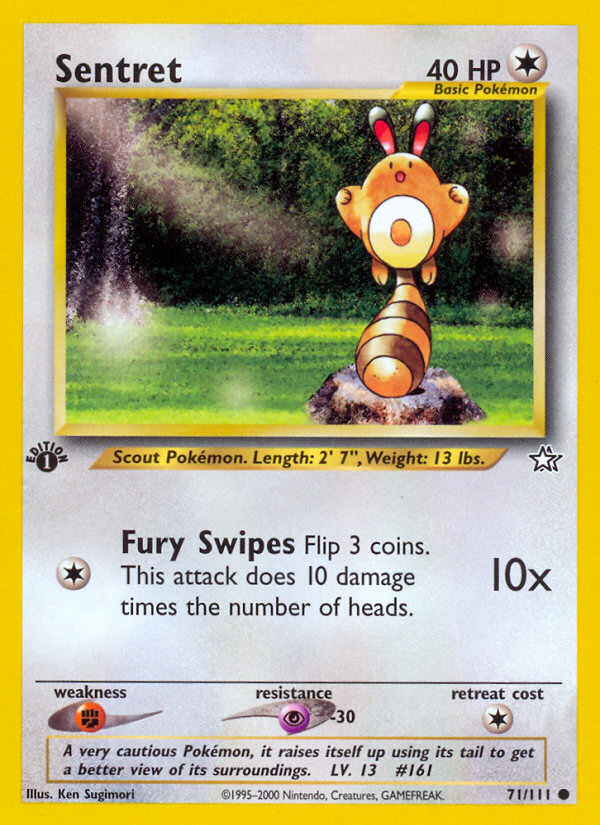 Sentret 71/111 Common card from Neo Genesis