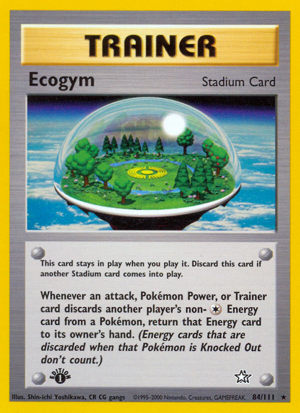 Ecogym 84 Rare card from Neo Genesis