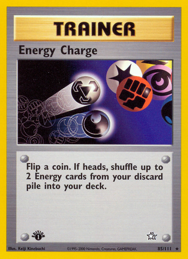 Energy Charge 85 Rare card from Neo Genesis