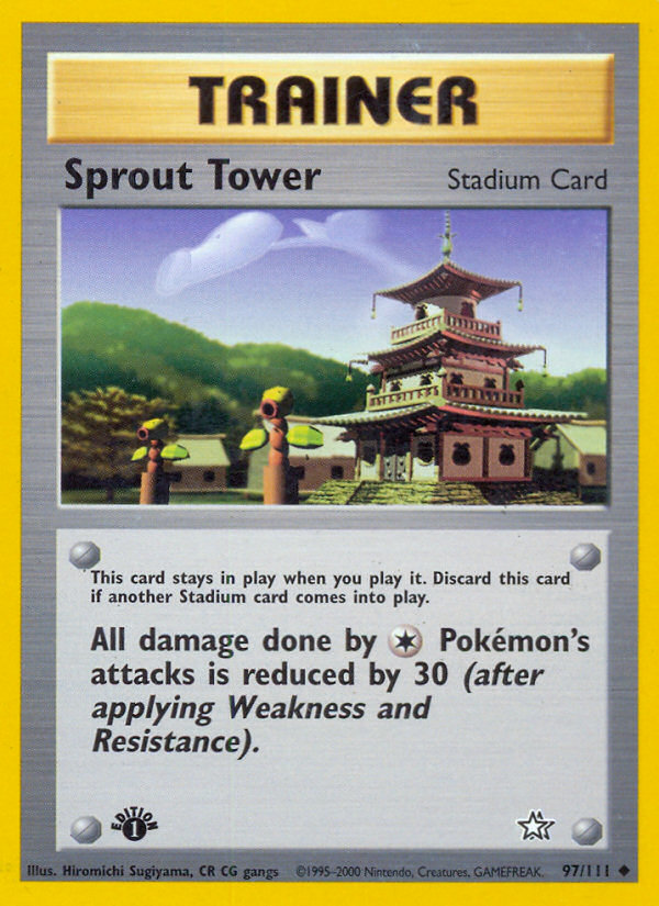 Sprout Tower 97/111 Uncommon card from Neo Genesis