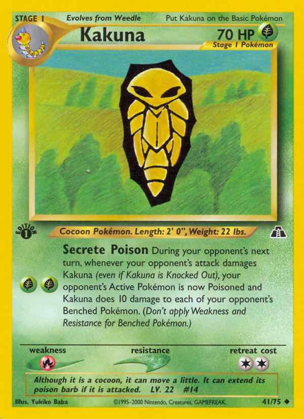 Kakuna 41 Uncommon card from Neo Discovery