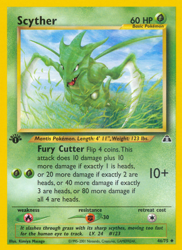 Scyther 46 Uncommon card from Neo Discovery