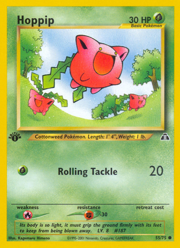 Hoppip 55 Common card from Neo Discovery