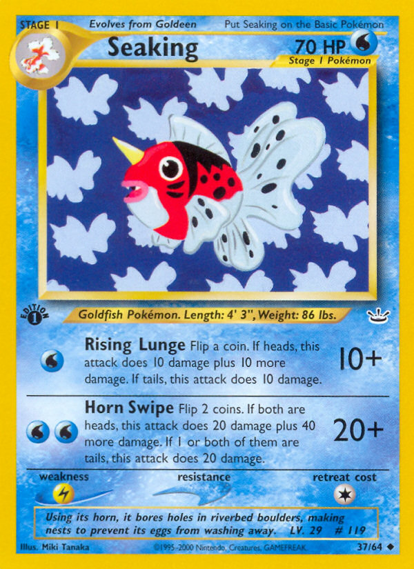 Seaking 37 Uncommon card from Neo Revelation