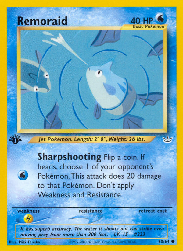 Remoraid 50 Common card from Neo Revelation