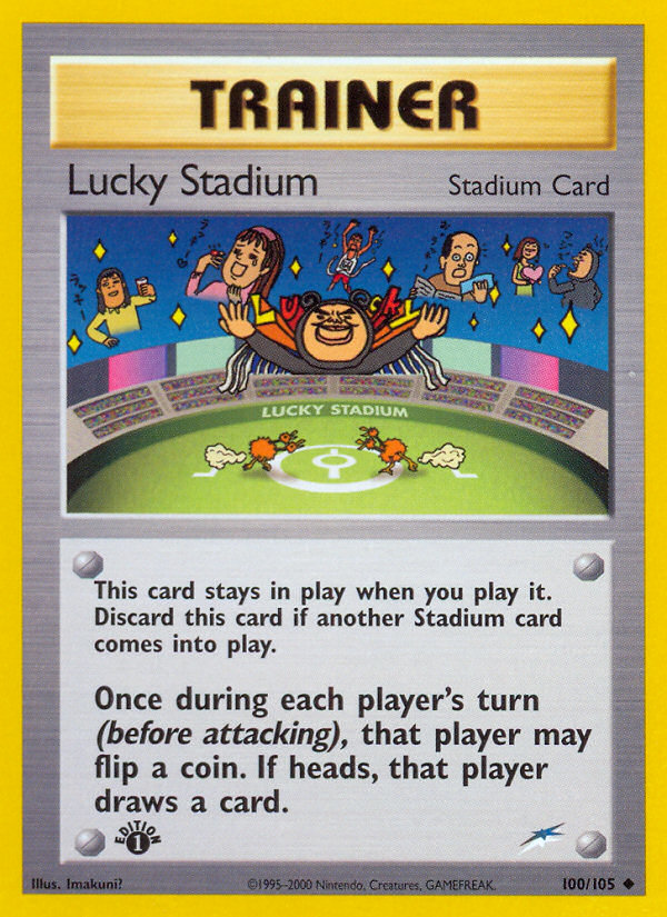 Lucky Stadium 100 Uncommon card from Neo Destiny