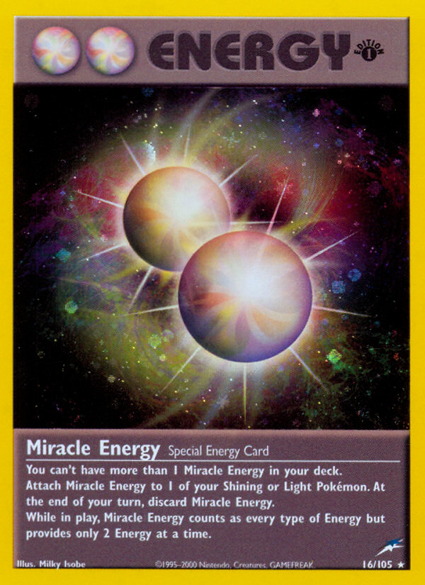 Miracle Energy 16 Rare Holo card from Neo Destiny