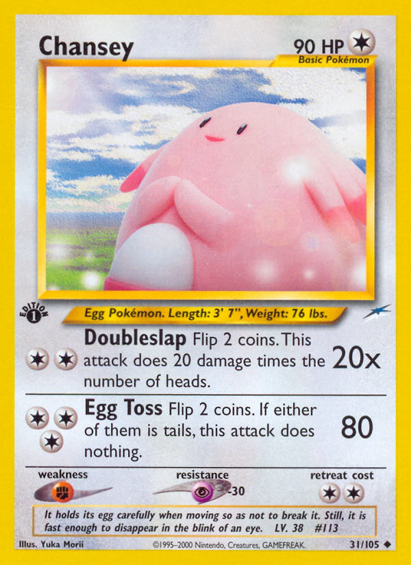Chansey 31/105 Uncommon card from Neo Destiny