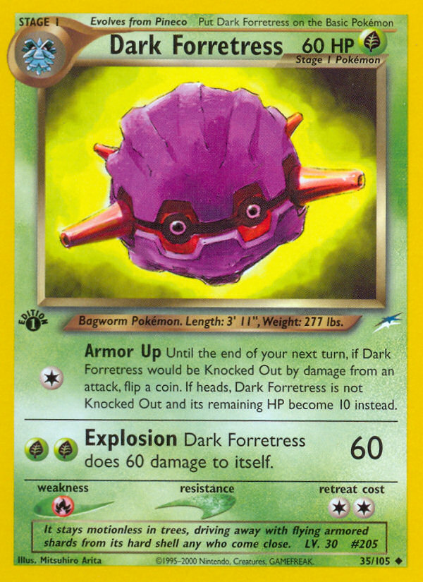 Dark Forretress 35/105 Uncommon card from Neo Destiny