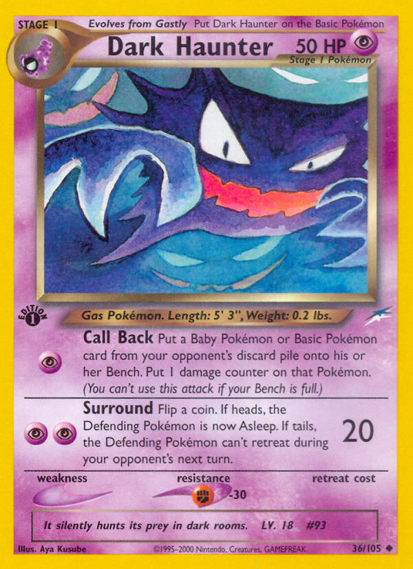 Dark Haunter 36 Uncommon card from Neo Destiny