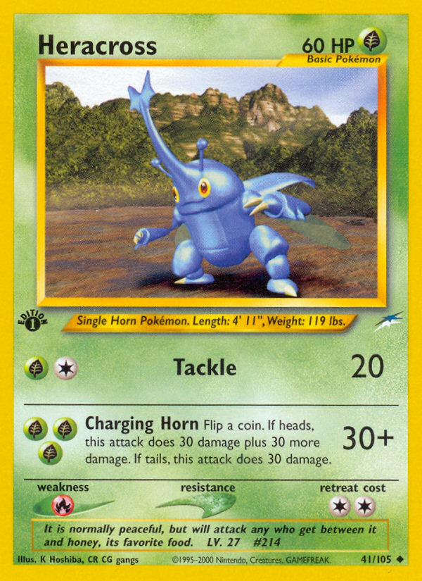 Heracross 41 Uncommon card from Neo Destiny