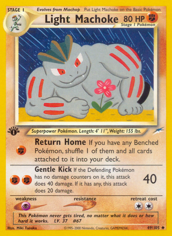 Light Machoke 49/105 Uncommon card from Neo Destiny