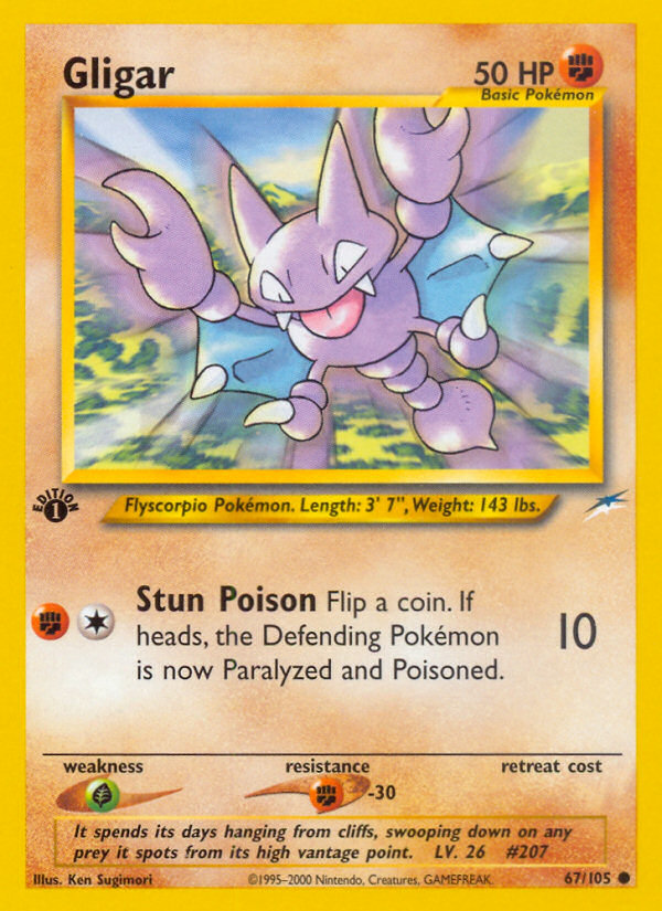 Gligar 67 Common card from Neo Destiny