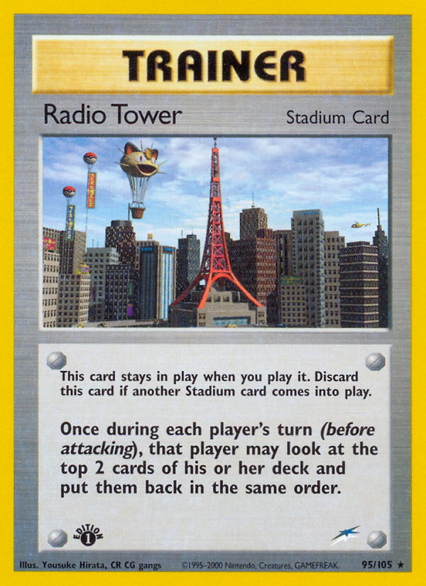 Radio Tower 95 Rare card from Neo Destiny