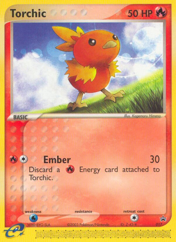 Torchic 17 Promo card from Nintendo Black Star Promos