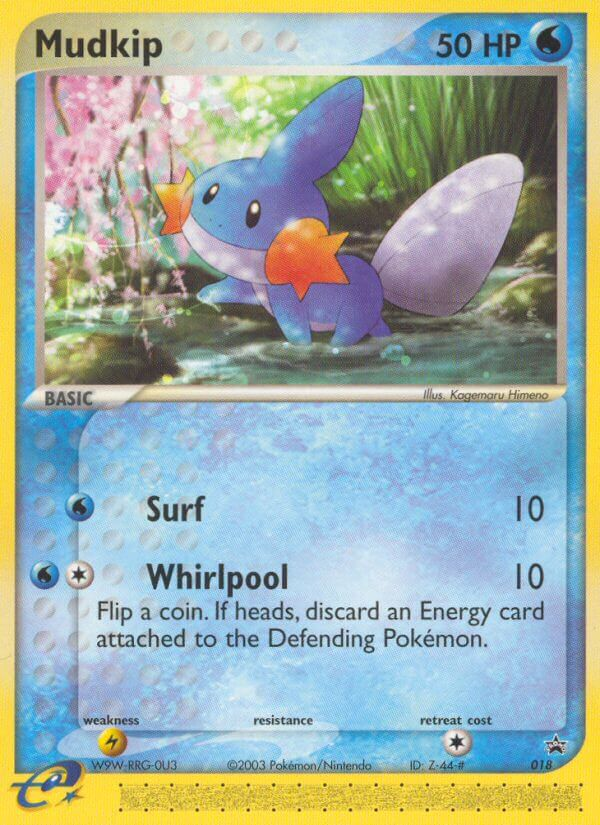 Mudkip 18 Promo card from Nintendo Black Star Promos