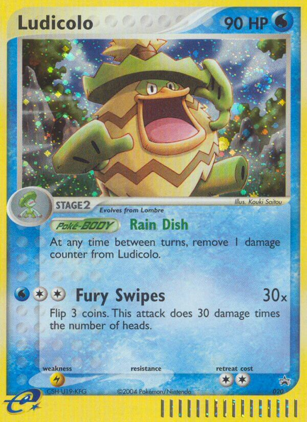 Ludicolo 20 Promo card from Nintendo Black Star Promos