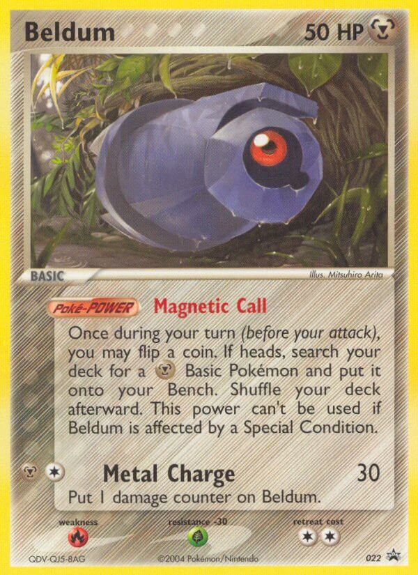 Beldum 22 Promo card from Nintendo Black Star Promos