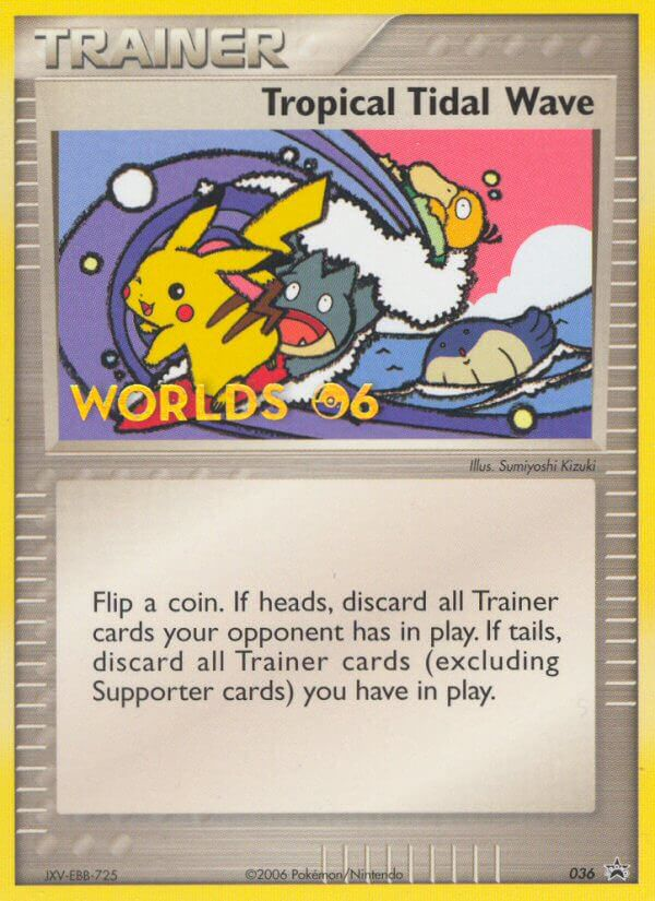 Tropical Tidal Wave 36/40 Promo card from Nintendo Black Star Promos